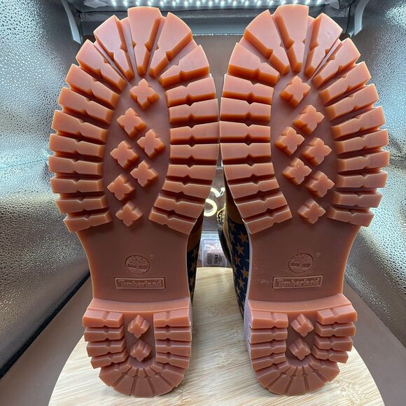 Timberland 6" Boot Supreme Stars & Stripes Wheat Men’s Sz 13 - Picture 5 of 12